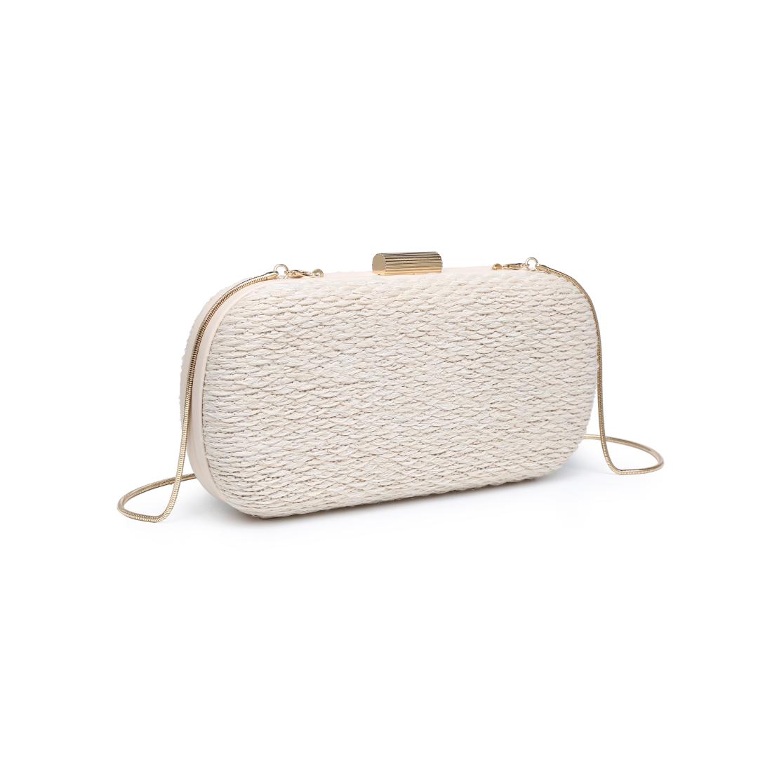 Woman wearing Ivory Moda Luxe Quinn Evening Bag 842017141174 View 6 | Ivory