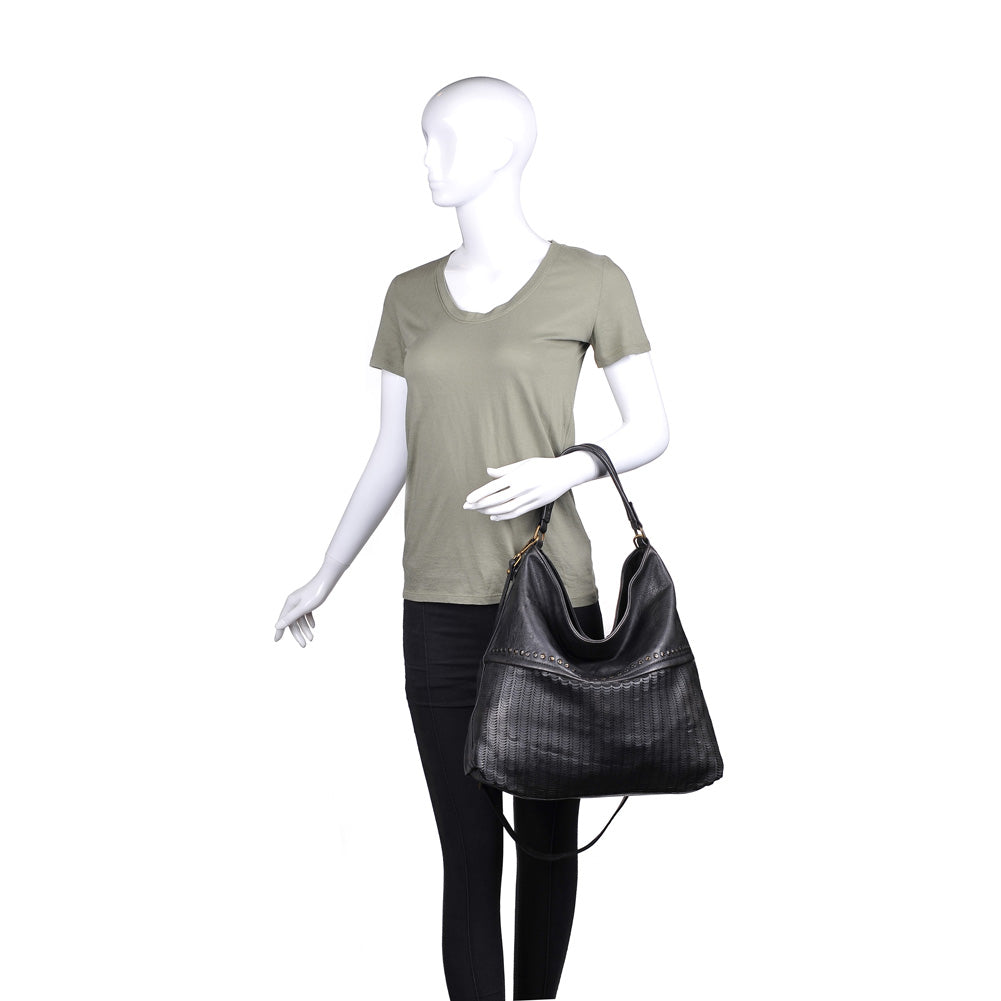 Product Image of Moda Luxe Kira Hobo 842017117650 View 5 | Black