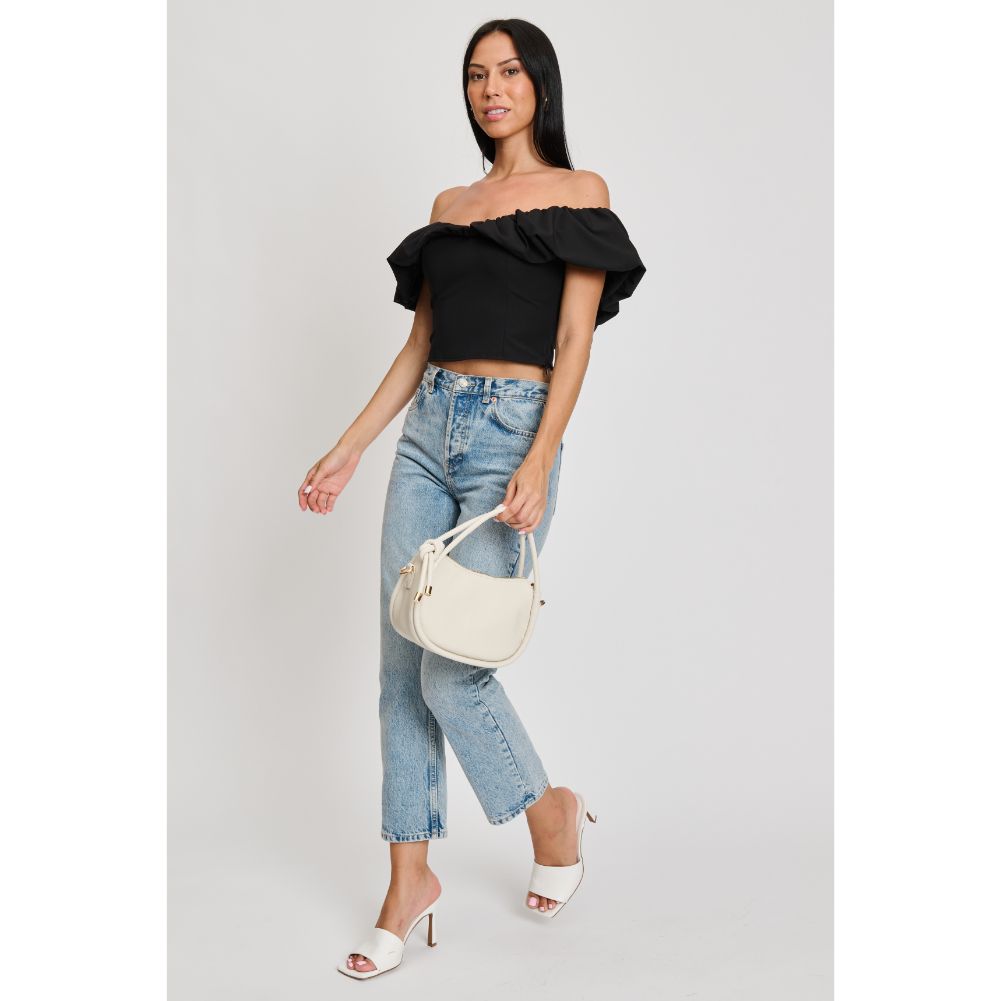 Woman wearing Bone Moda Luxe Celine Crossbody 842017133629 View 2 | Bone
