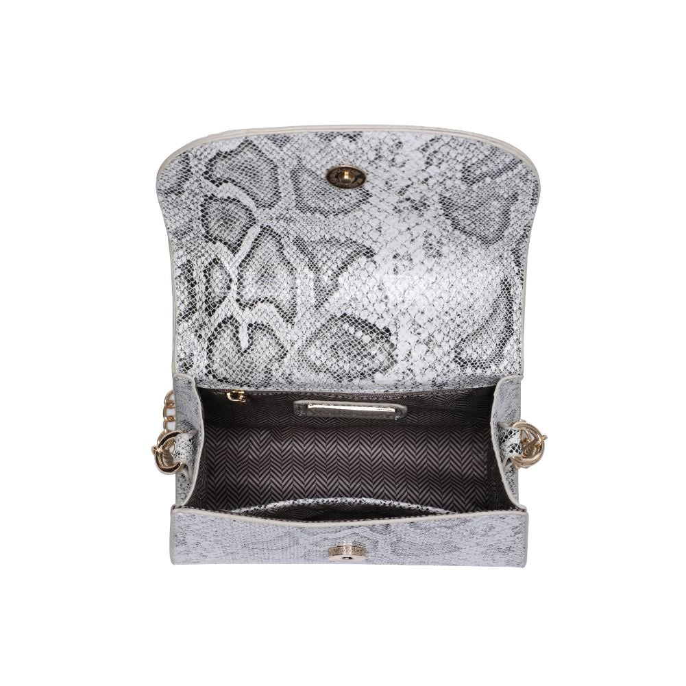 Product Image of Moda Luxe Talia Clutch 842017127628 View 4 | Black White