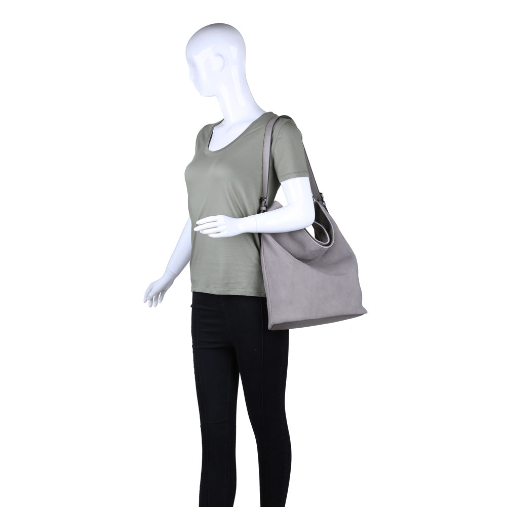 Product Image of Moda Luxe Dakota Hobo 842017115083 View 5 | Grey