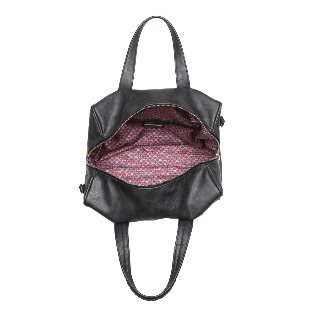 Product Image of Moda Luxe Wyatt Satchel 842017106210 View 4 | Black