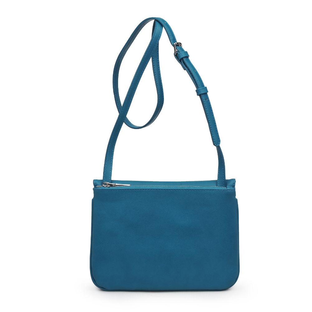 Product Image of Moda Luxe Tate-Perf Crossbody 842017121404 View 7 | Teal