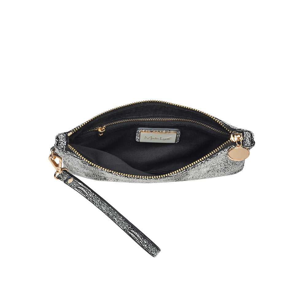 Product Image of Moda Luxe Olivia Wristlet 842017117957 View 8 | Black White