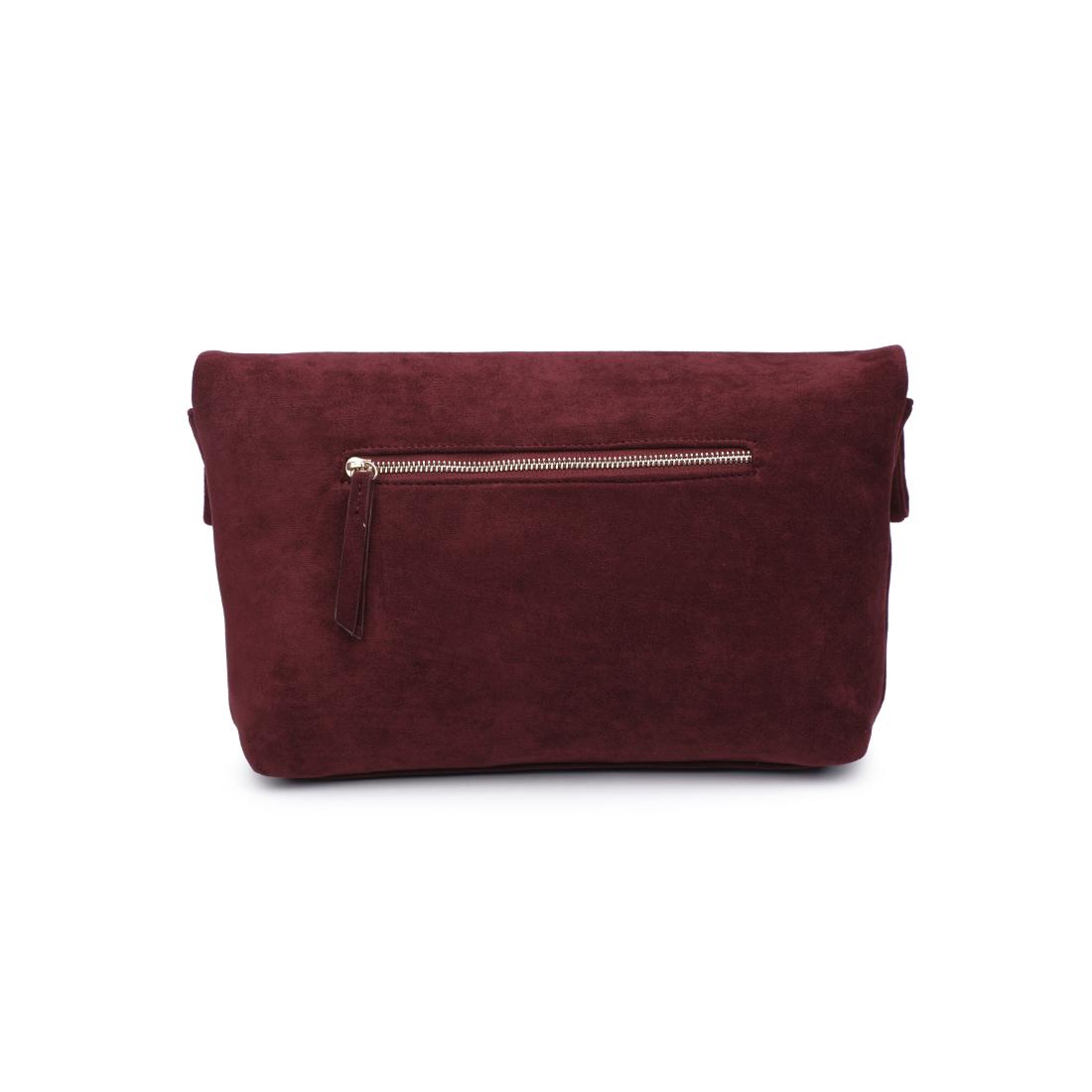 Woman wearing Wine Moda Luxe Zarae Crossbody 842017140009 View 7 | Wine