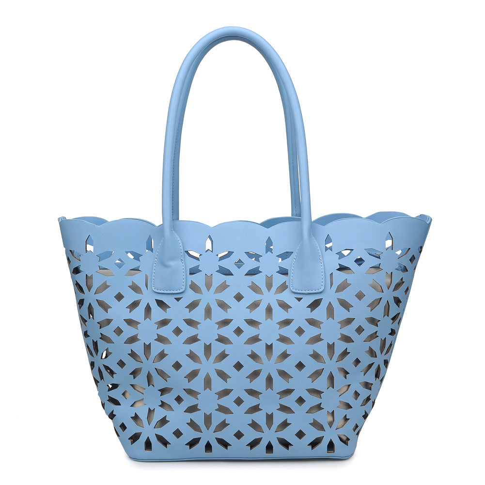 Product Image of Moda Luxe Goddess Tote 842017112266 View 3 | Blue
