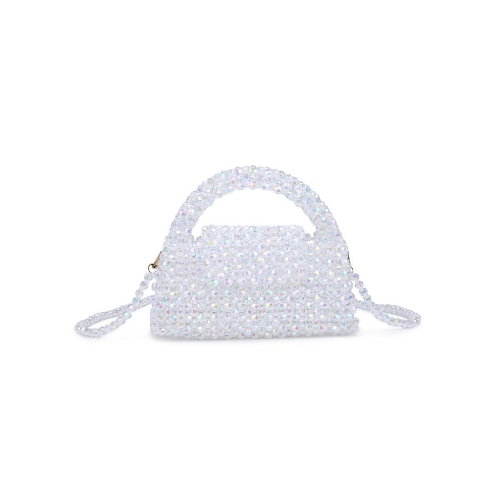 Woman wearing Iridescent Moda Luxe Dolly Evening Bag 842017133476 View 5 | Iridescent