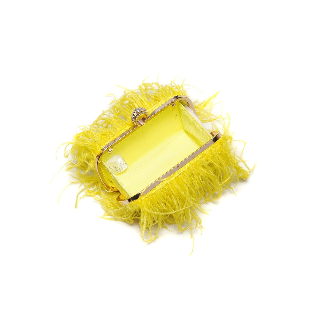 Woman wearing Canary Moda Luxe Harlow Evening Bag 842017131540 View 9 | Canary