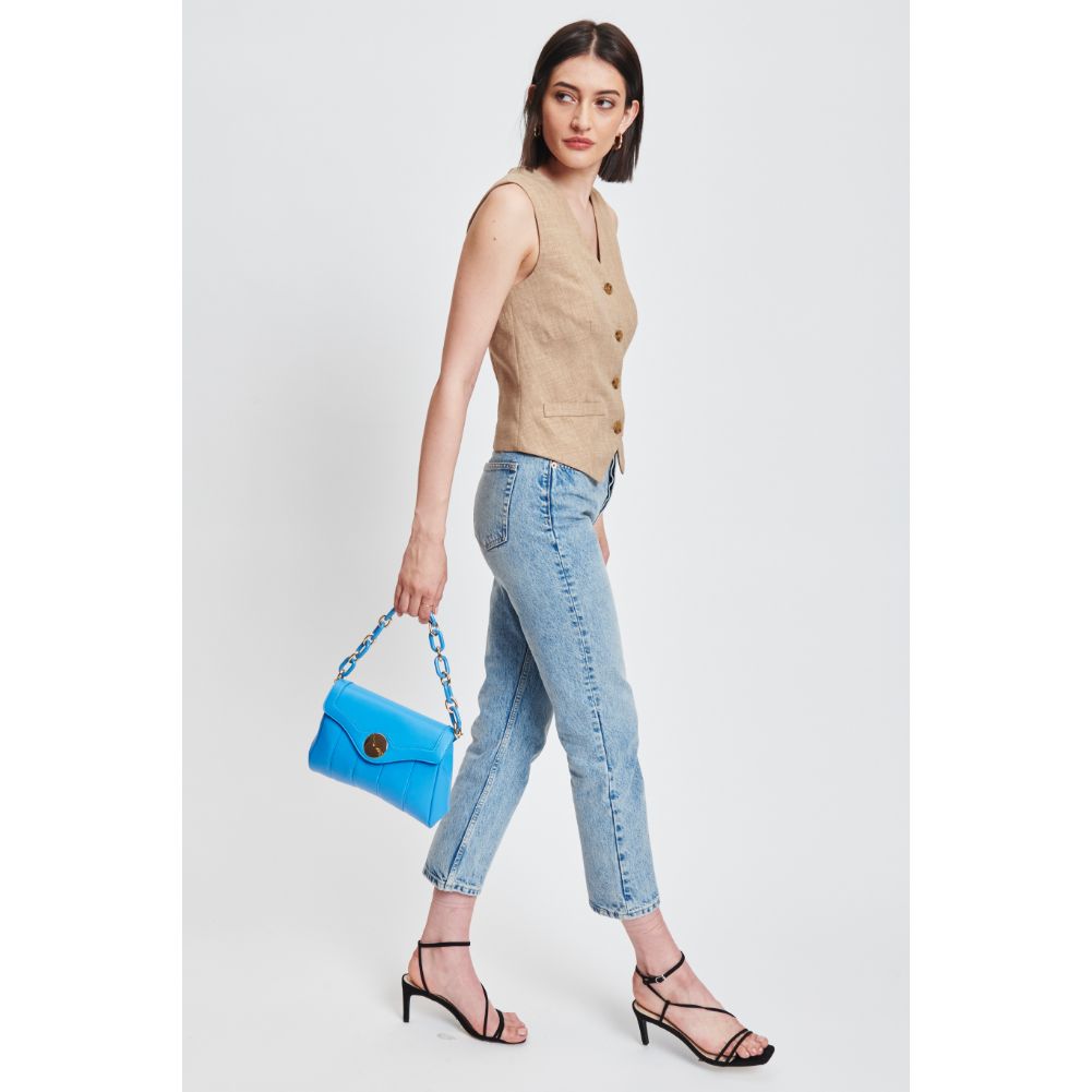 Woman wearing Ocean Moda Luxe Larisa Crossbody 842017131380 View 3 | Ocean