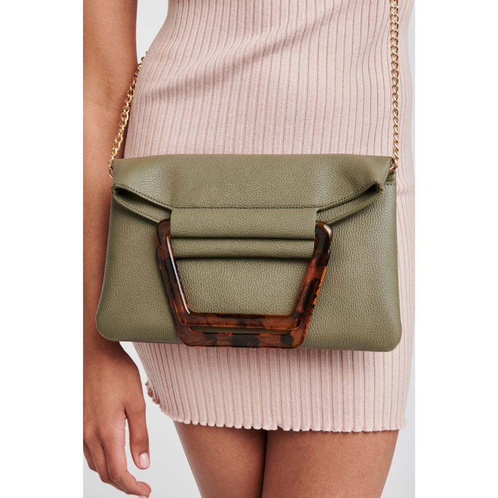 Woman wearing Olive Moda Luxe Deschanel Crossbody 842017121015 View 2 | Olive
