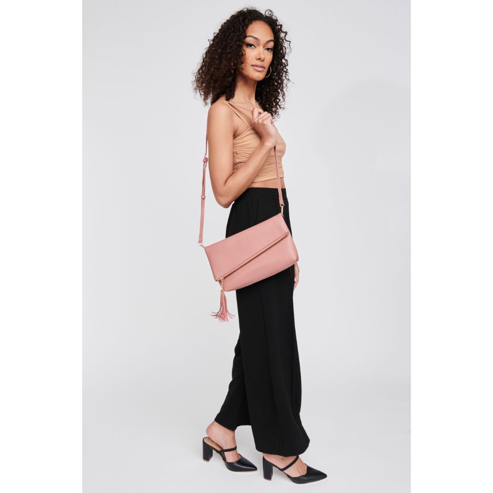 Woman wearing Blush Moda Luxe Maribel Crossbody 842017123491 View 4 | Blush