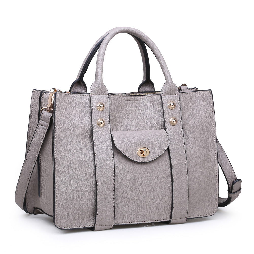 Product Image of Moda Luxe Rockefeller Satchel 842017115571 View 2 | Grey