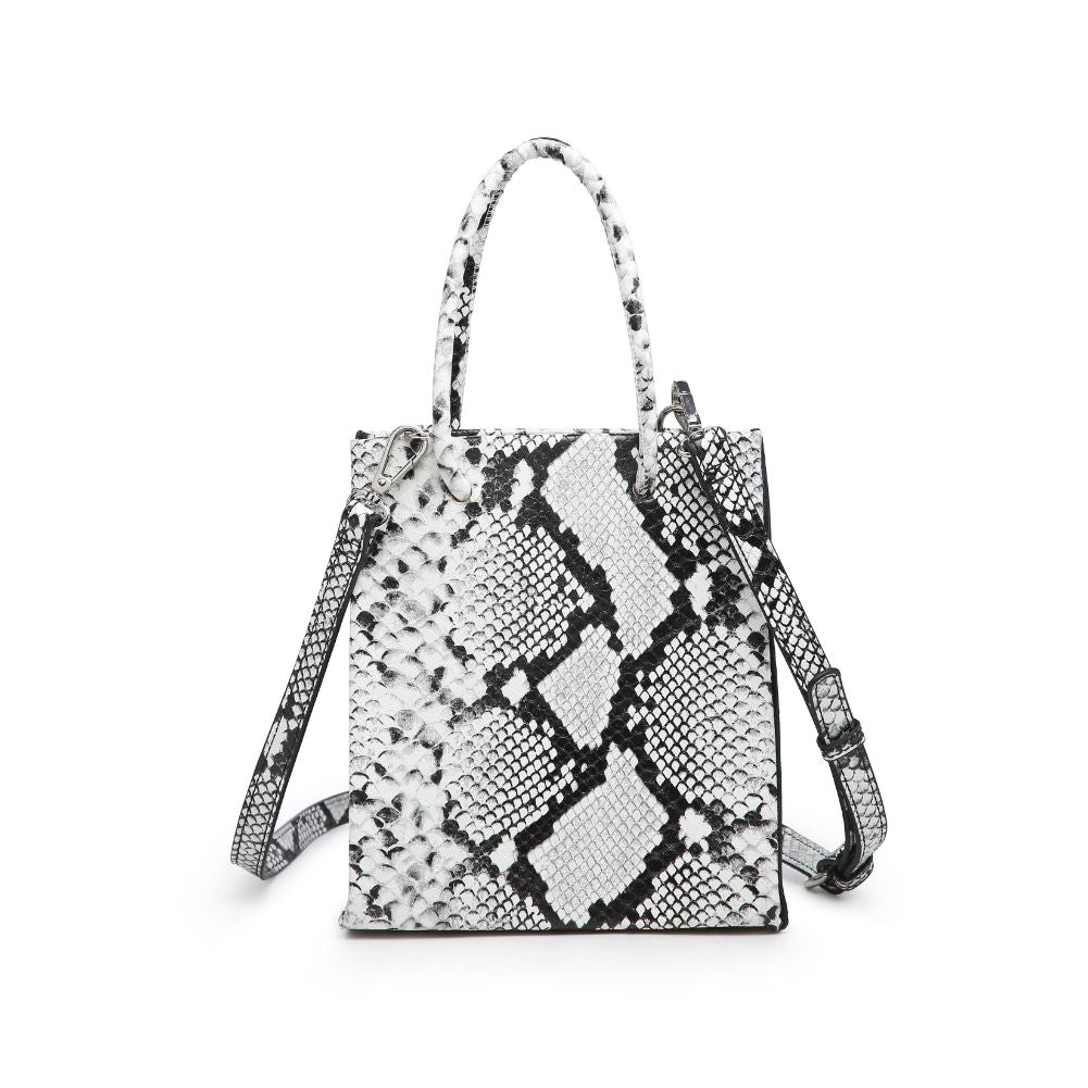 Product Image of Moda Luxe Peyton Snake Crossbody 842017125266 View 3 | Black White
