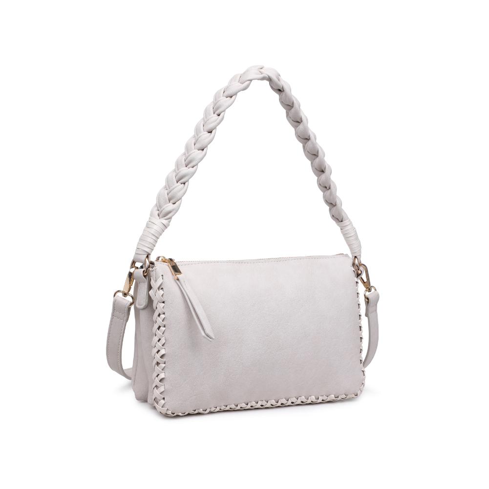 Product Image of Moda Luxe Velveta Crossbody 842017135371 View 6 | Ivory