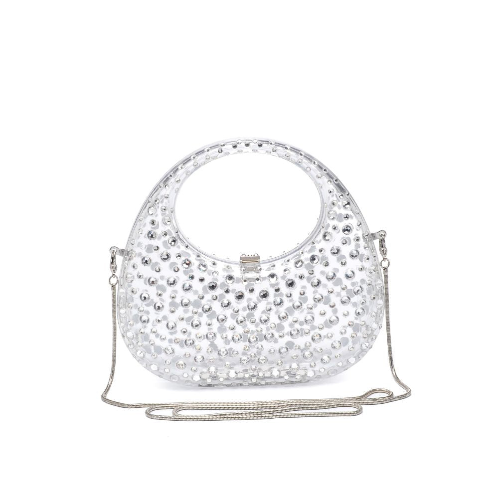 Woman wearing Clear Moda Luxe Vianca Evening Bag 842017133964 View 7 | Clear