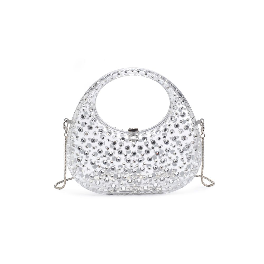 Woman wearing Clear Moda Luxe Vianca Evening Bag 842017133964 View 5 | Clear