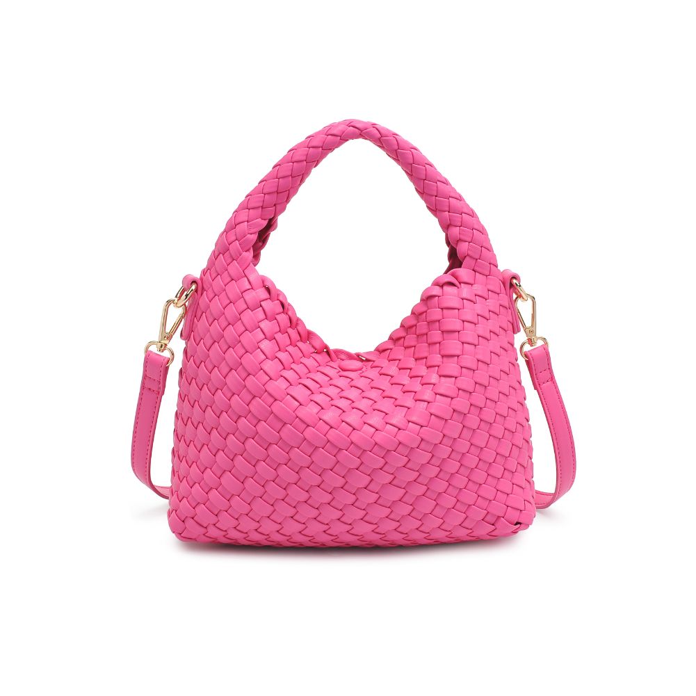 Woman wearing Pink Moda Luxe Jessamine Crossbody 842017132219 View 7 | Pink
