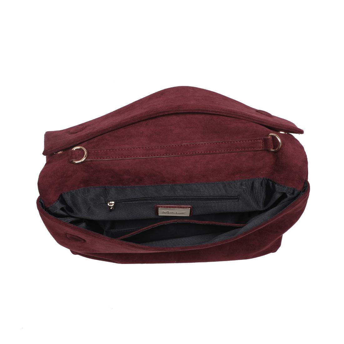 Woman wearing Wine Moda Luxe Zarae Crossbody 842017140009 View 9 | Wine