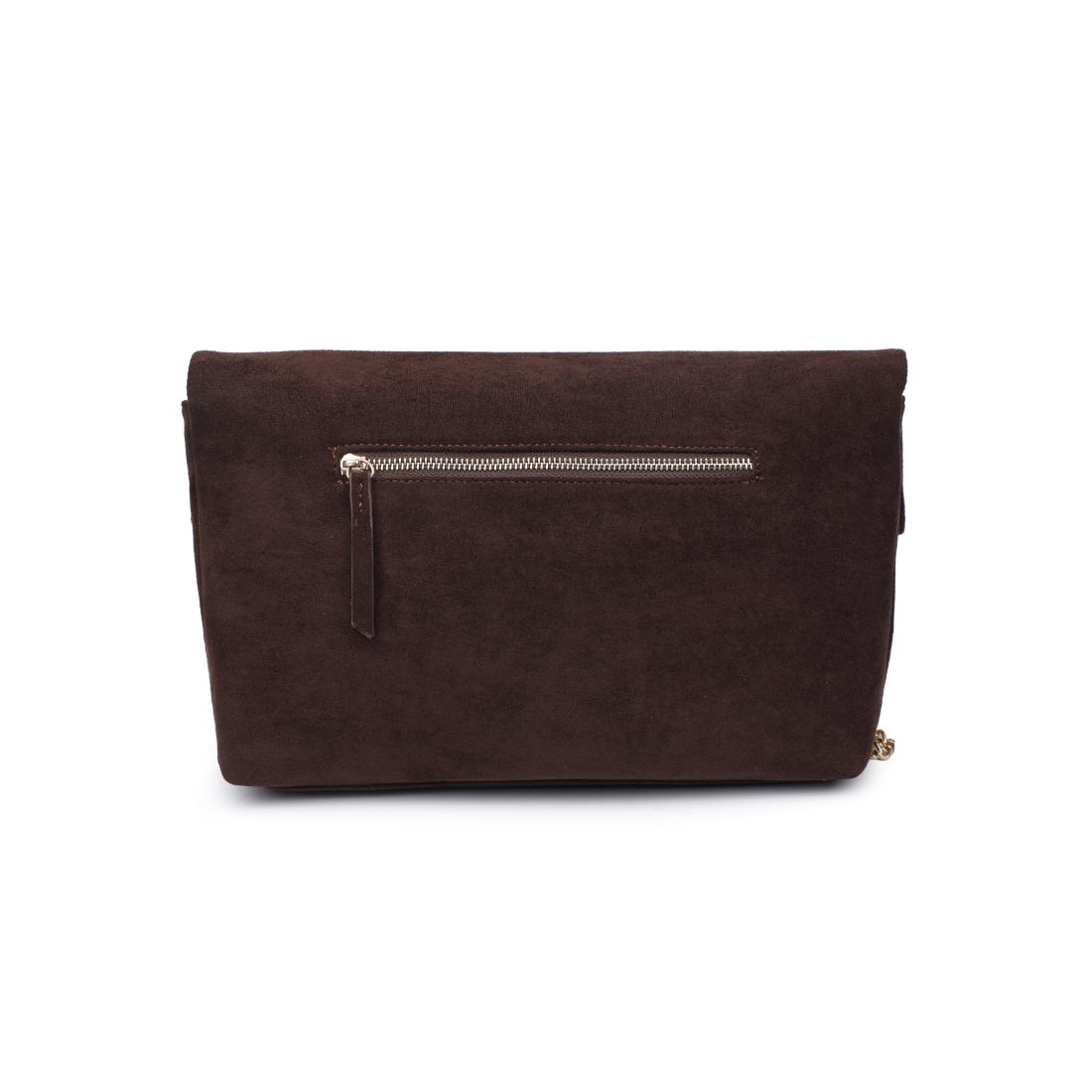 Woman wearing Chocolate Moda Luxe Zarae Crossbody 842017139997 View 7 | Chocolate