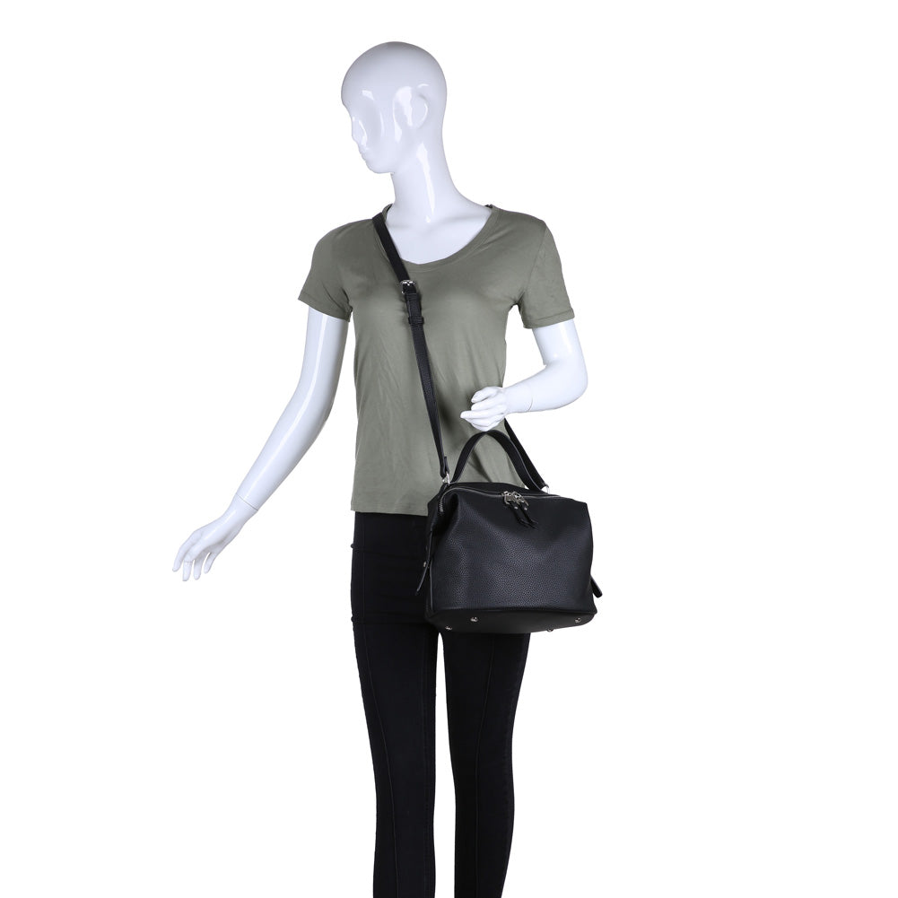 Product Image of Moda Luxe Nicole Satchel 842017115465 View 5 | Black