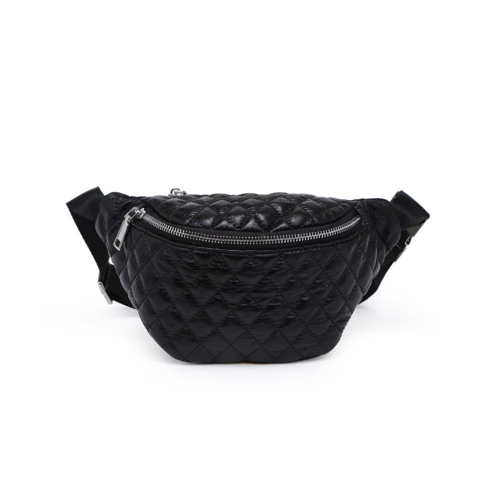 Woman wearing Black Moda Luxe Ariana Belt Bag 842017133797 View 5 | Black