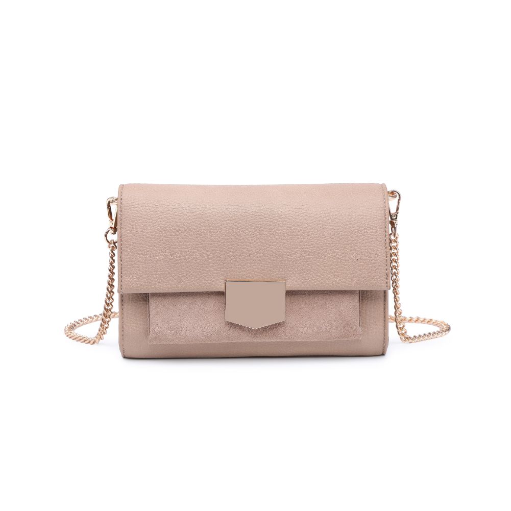 Woman wearing Natural Moda Luxe Hazel Crossbody 842017130826 View 5 | Natural