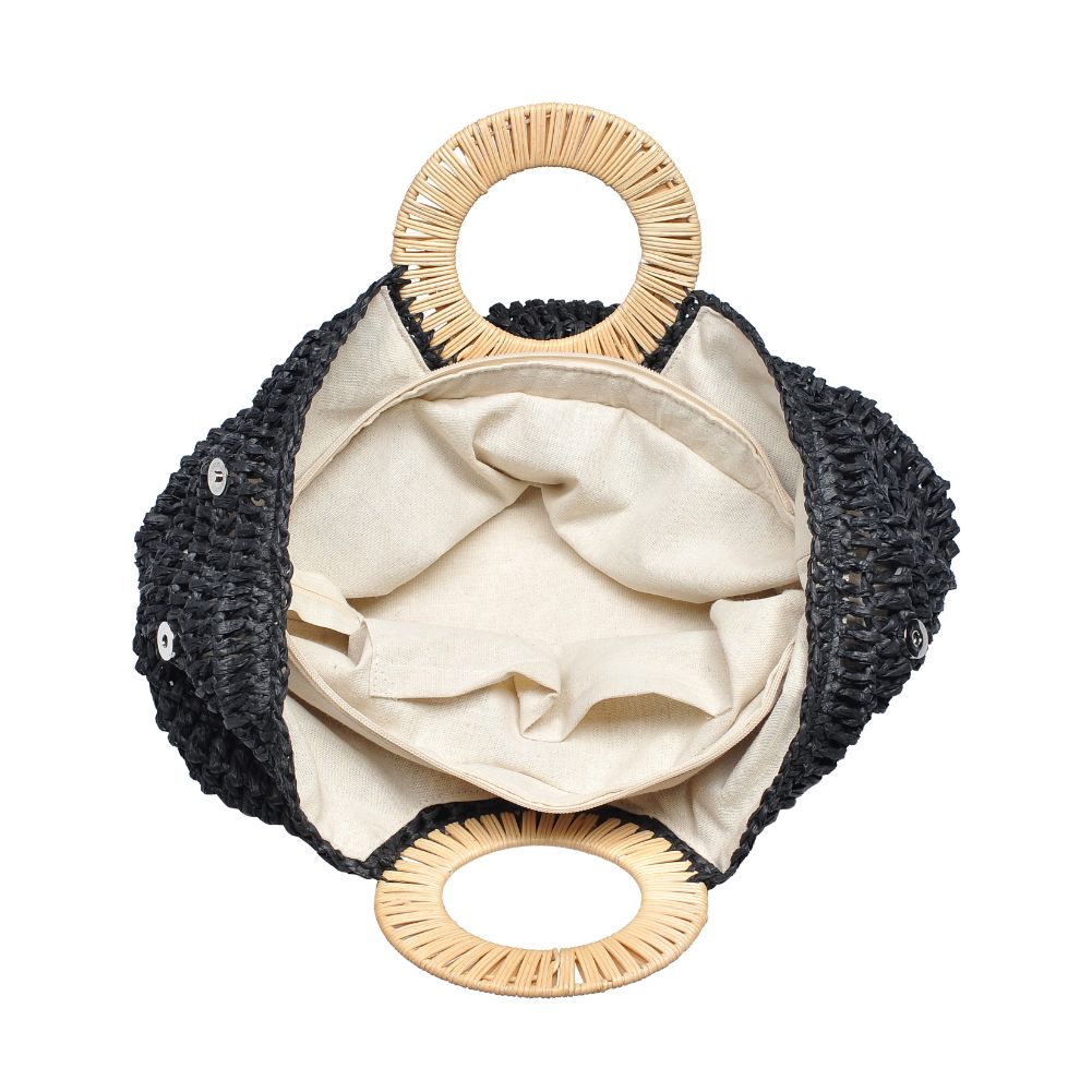 Product Image of Moda Luxe Tuscany Satchel 842017125457 View 4 | Black