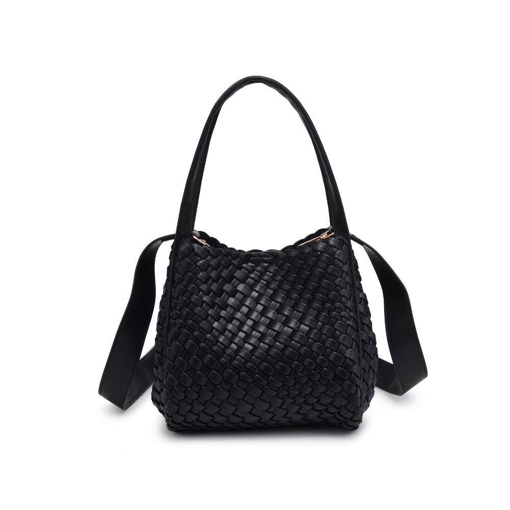 Woman wearing Black Moda Luxe Roxy Crossbody 842017136255 View 7 | Black