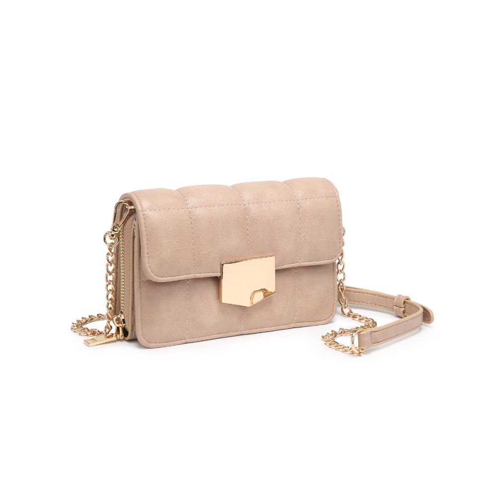 Woman wearing Nude Moda Luxe Alina Crossbody 842017128373 View 6 | Nude