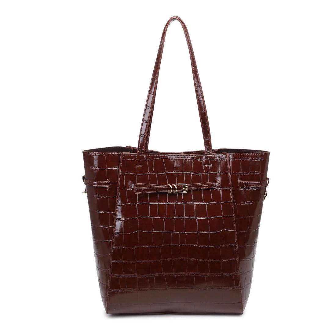 Product Image of Moda Luxe Athena Bucket 842017139829 View 1 | Chocolate