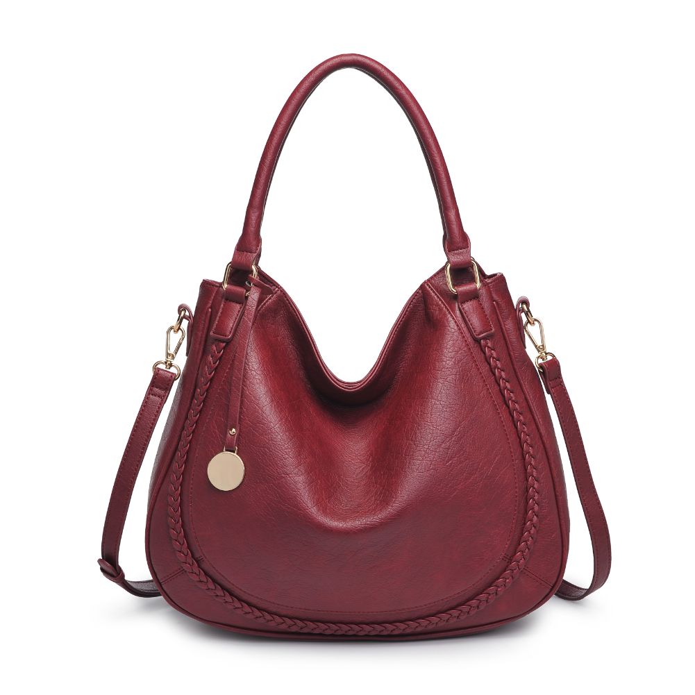 Product Image of Moda Luxe Lindsay Hobo 842017128168 View 5 | Maroon