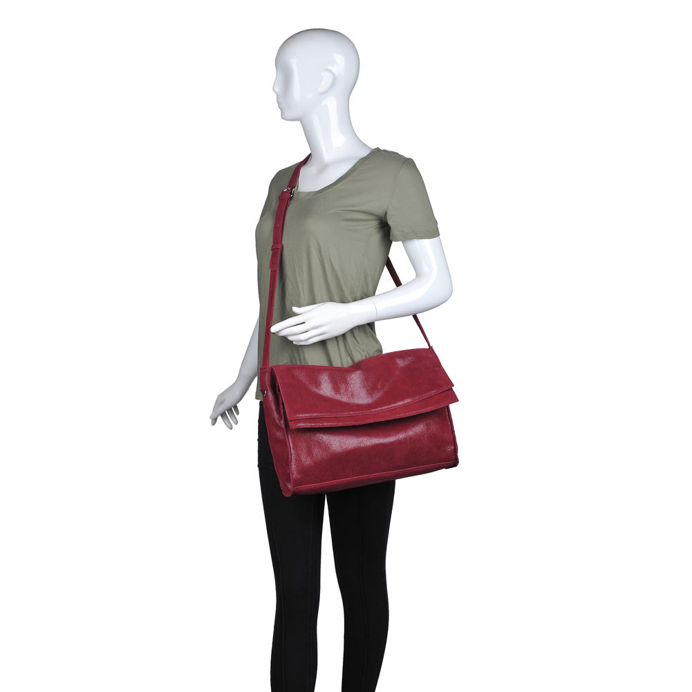 Product Image of Moda Luxe Ashley Messenger 842017115458 View 5 | Burgundy