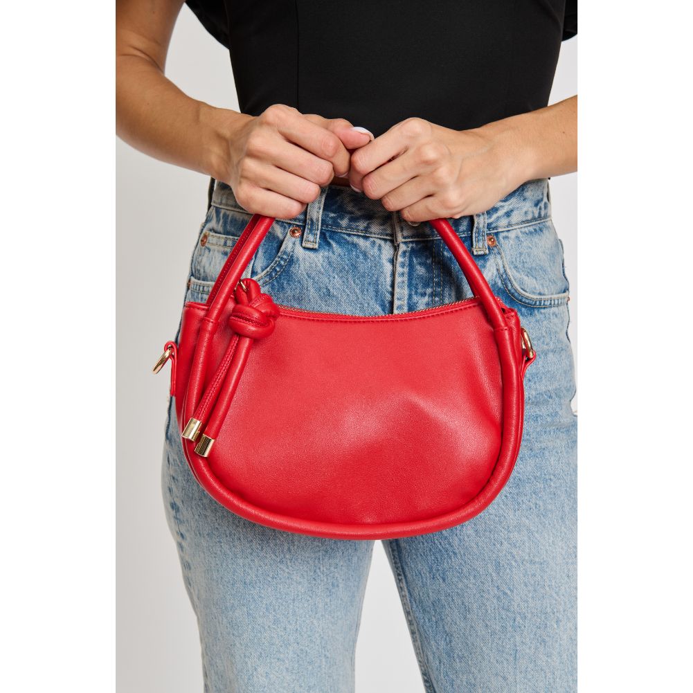 Woman wearing Red Moda Luxe Celine Crossbody 842017133605 View 1 | Red