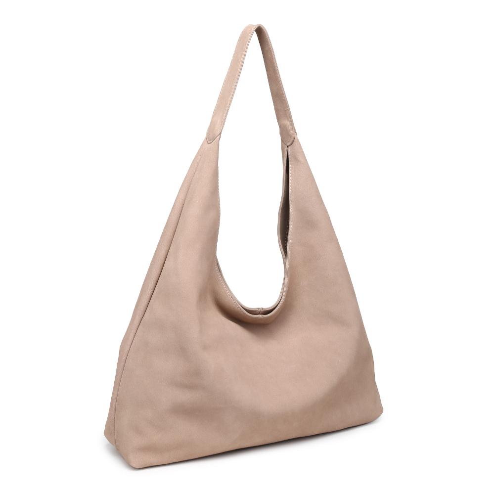 Woman wearing Natural Moda Luxe Amber Hobo 842017137047 View 6 | Natural