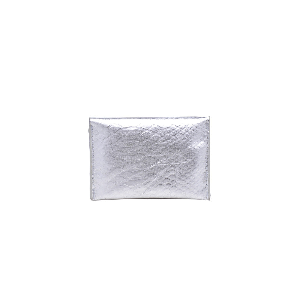 Product Image of Moda Luxe Elle Python Wallet 842017119906 View 3 | Silver
