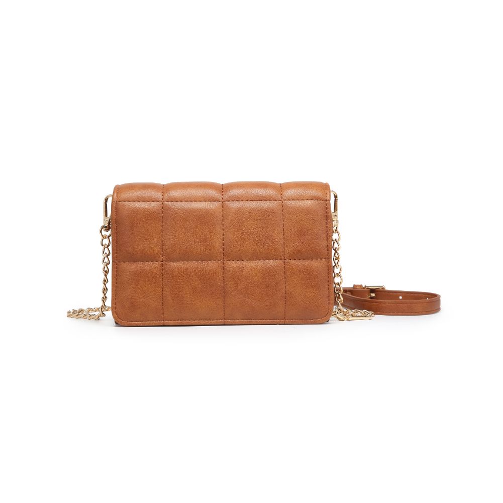 Woman wearing Tan Moda Luxe Alina Crossbody 842017128359 View 7 | Tan