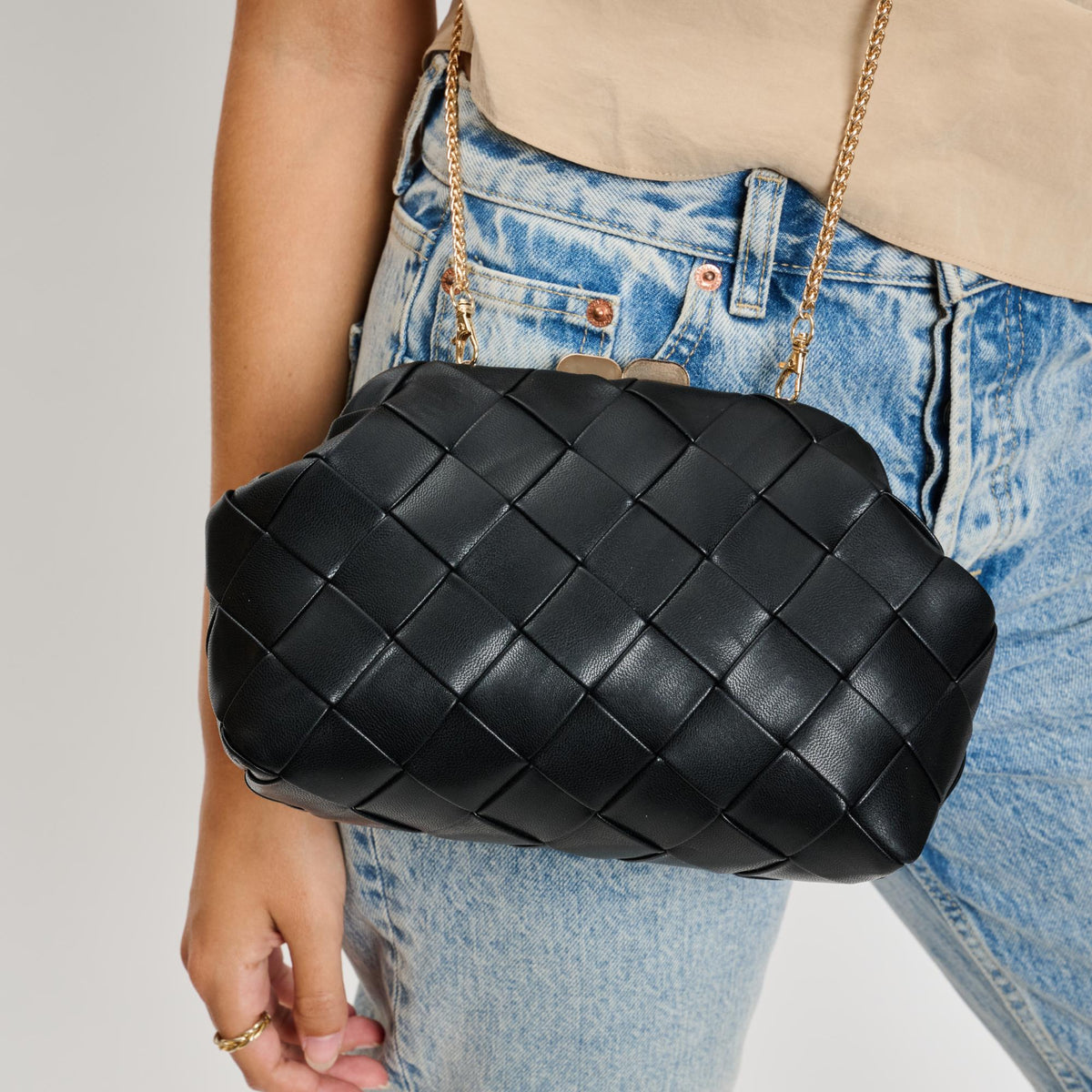 Woman wearing Black Moda Luxe Pauline Crossbody 842017135890 View 4 | Black