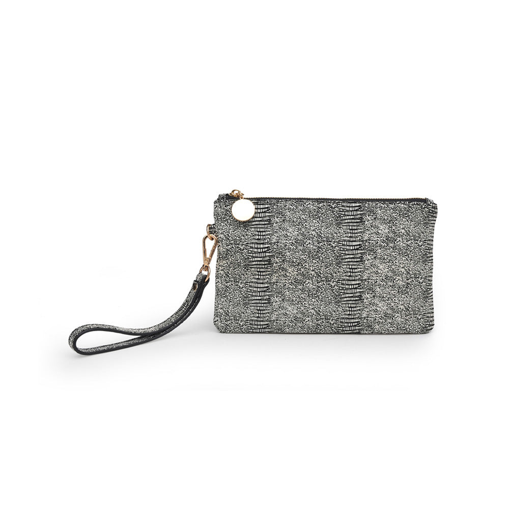 Product Image of Moda Luxe Olivia Wristlet 842017117957 View 5 | Black White