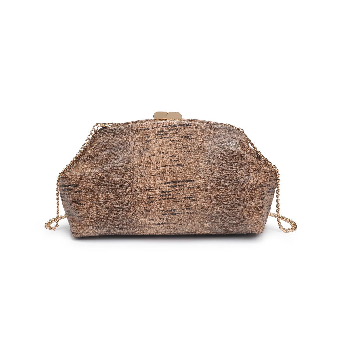 Product Image of Moda Luxe Camille Clutch 842017139201 View 5 | Brown