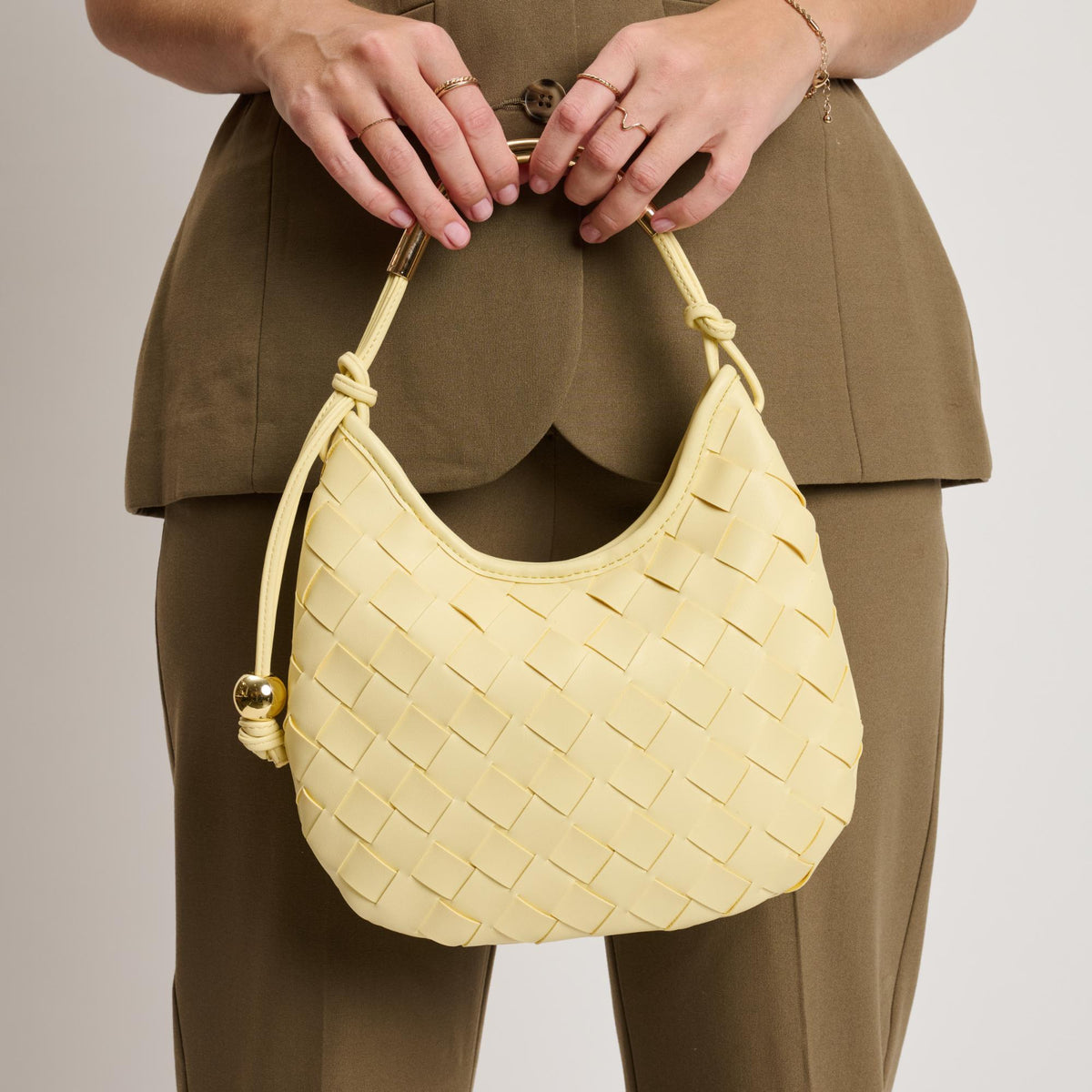 Woman wearing Butter Moda Luxe Lucia Hobo 842017141235 View 1 | Butter