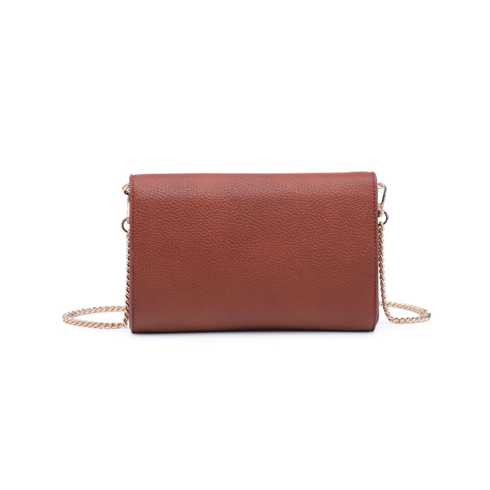 Woman wearing Cognac Moda Luxe Hazel Crossbody 842017130819 View 7 | Cognac