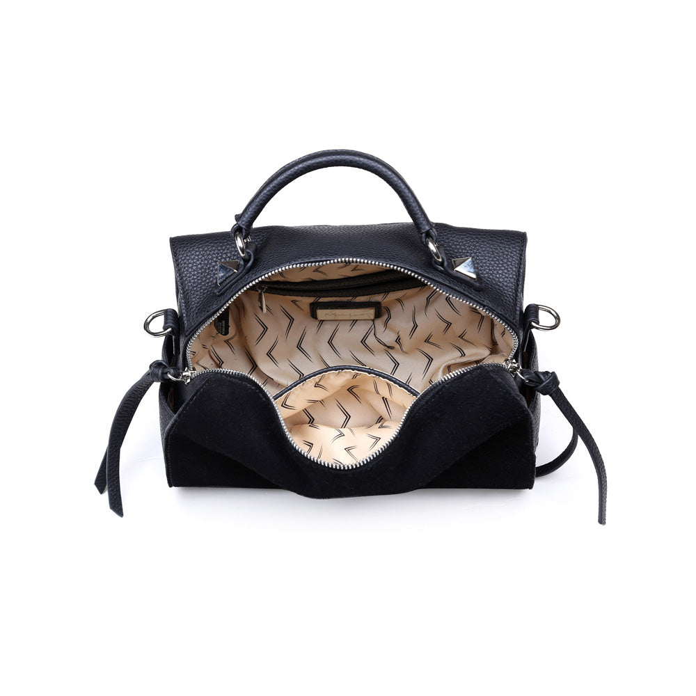 Product Image of Moda Luxe Hudson Satchel 842017115595 View 4 | Black