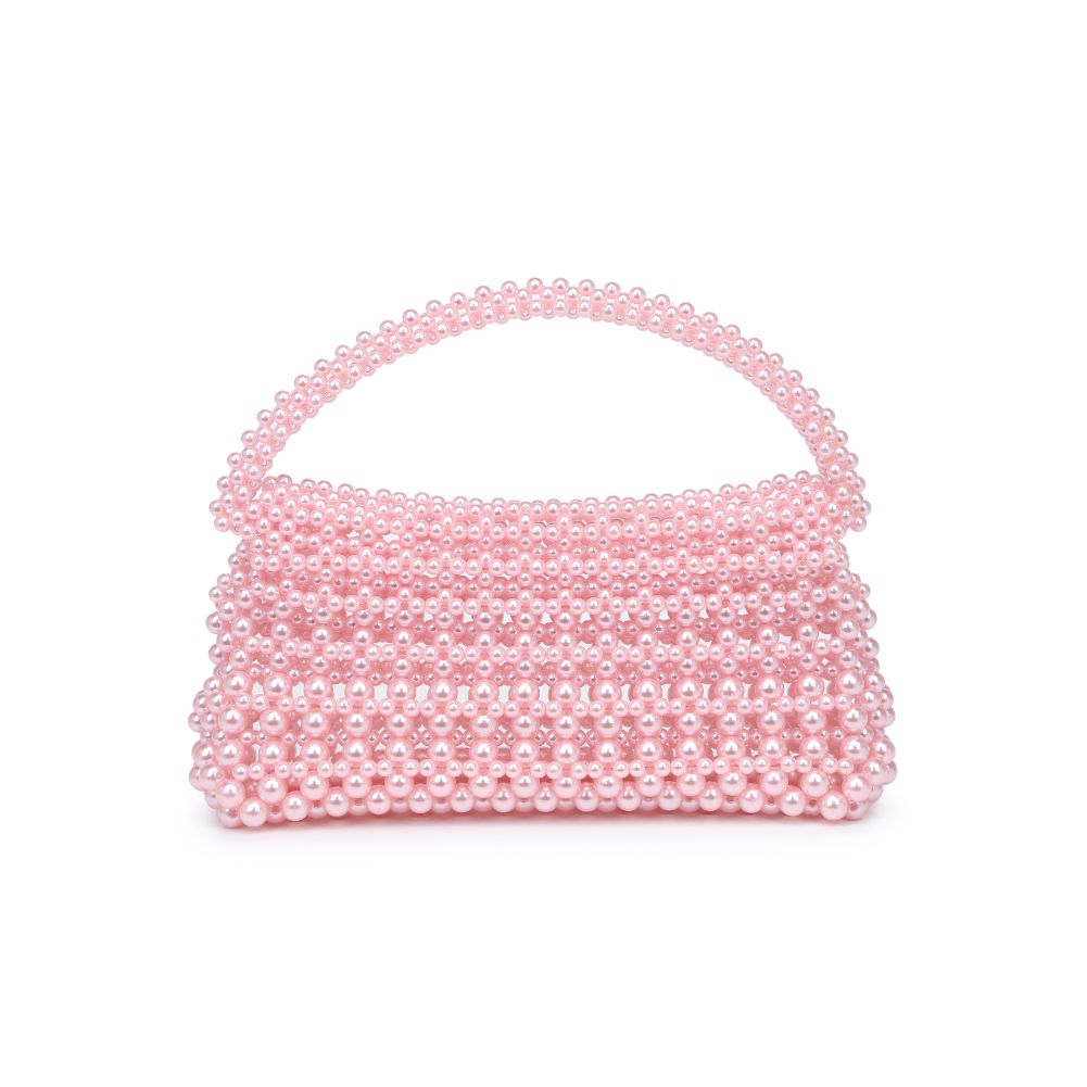 Woman wearing Pink Moda Luxe Darcy Evening Bag 842017132653 View 7 | Pink