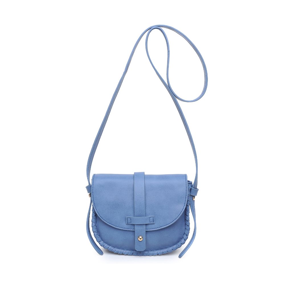 Woman wearing Cornflower Blue Moda Luxe Maris Crossbody 842017103318 View 5 | Cornflower Blue