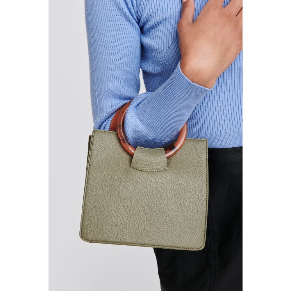 Woman wearing Olive Moda Luxe Zoey Top Handle 842017121077 View 3 | Olive