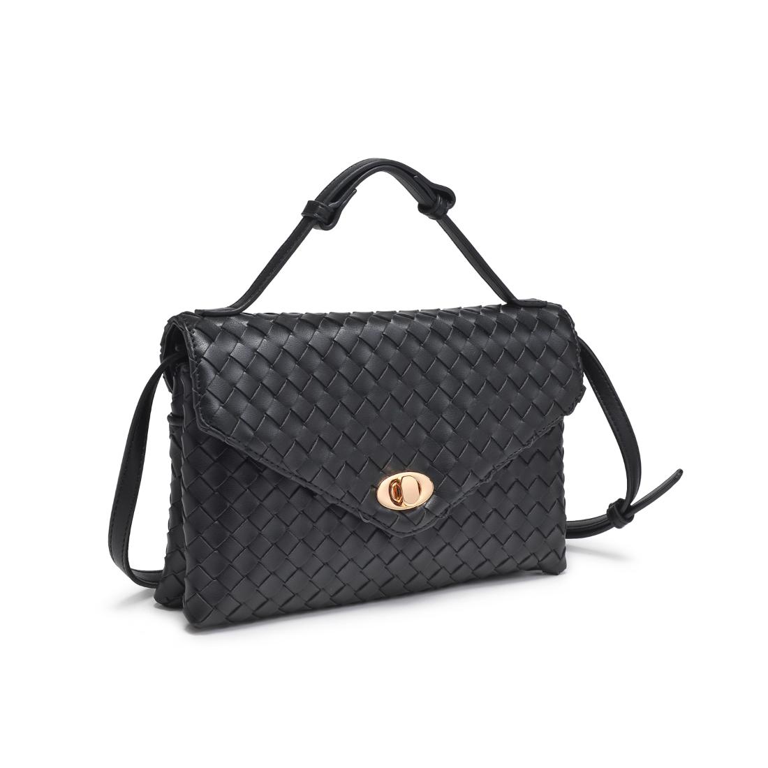 Woman wearing Black Moda Luxe Harper Crossbody 842017139317 View 6 | Black