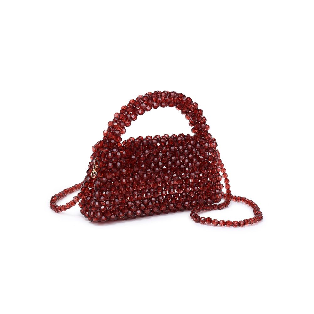 Woman wearing Wine Moda Luxe Dolly Evening Bag 842017133490 View 6 | Wine