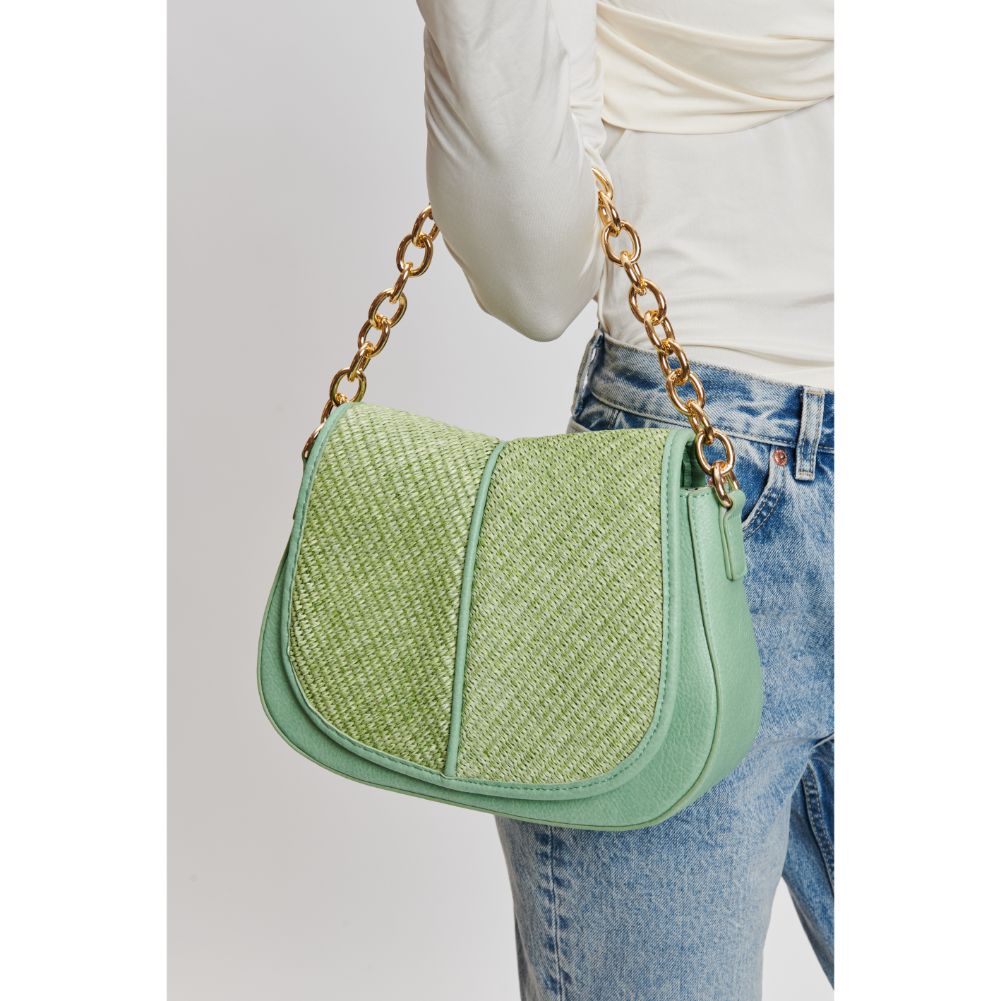 Woman wearing Sage Moda Luxe Nevelle Crossbody 842017131946 View 4 | Sage