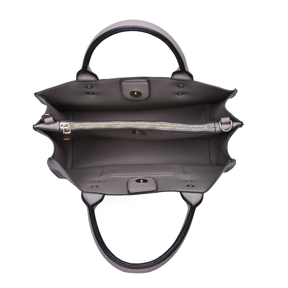Product Image of Moda Luxe Rockefeller Satchel 842017115571 View 4 | Grey