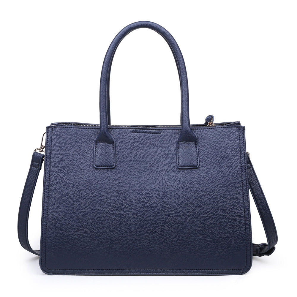 Product Image of Moda Luxe Amanda Satchel 842017116387 View 3 | Midnight Blue